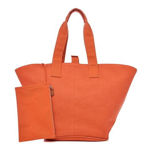 hermes canvas beach bag.